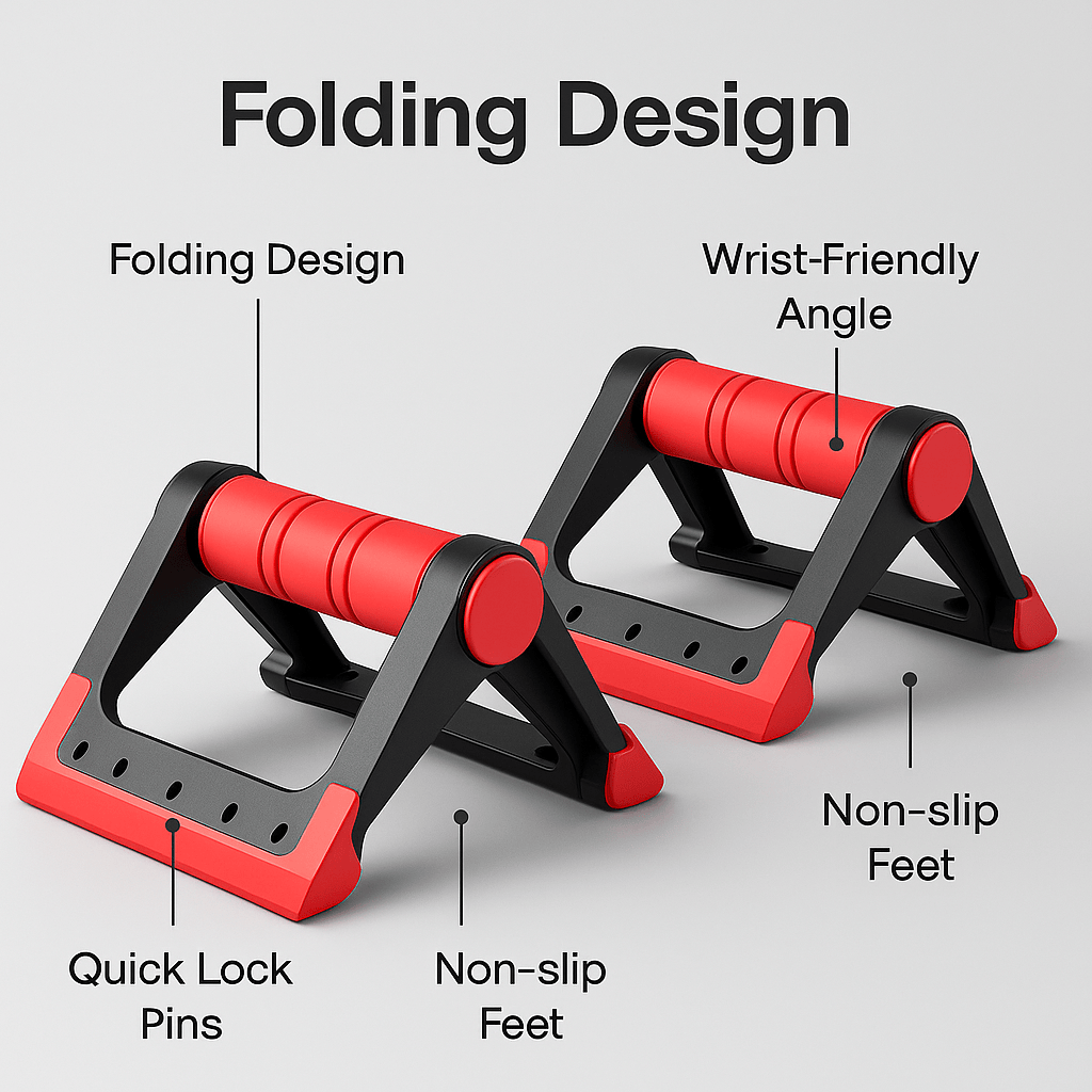 Multifunctional Push-Up Training Handles for Home Fitness