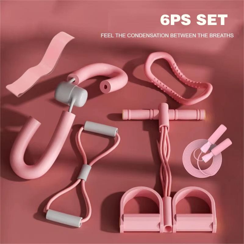 Gym Tension Belt, Yoga Fitness 4-11-Piece Set, Foot Pedal Tensioner, Leg Beauty Device, Yoga Ring, Eight-Figure Tensioner