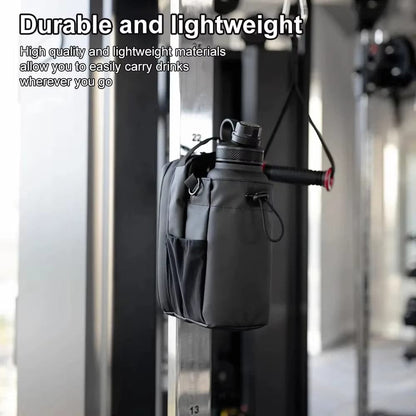 Magnetic Gym Bag Large Capacity Magnetic Carrier Bag with Phone Pocket Portable Gym Water Bottle Pouch Gym Accessories Organizer