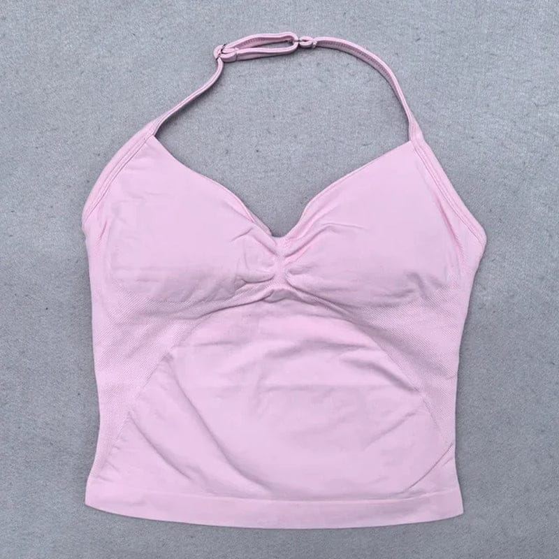 2 Pieces Women Yoga Set Seamless Adjustable Strappy Tank Top Scrunch Sports Shorts Gym Clothes Woman Summer Workout Outfits