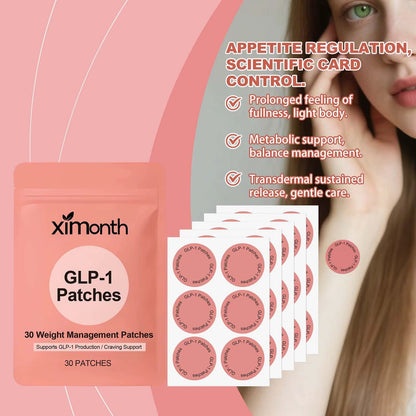 GLP-1 Patches for Body Shaping Fat Burning anti Cellulite Improve Stomach Control Appetite Increase Metabolism Weight Loss Patch