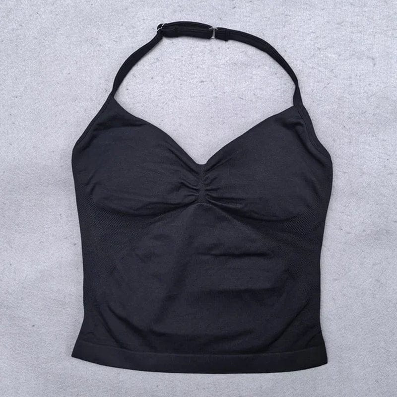 2 Pieces Women Yoga Set Seamless Adjustable Strappy Tank Top Scrunch Sports Shorts Gym Clothes Woman Summer Workout Outfits